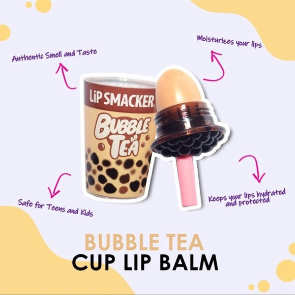 2X Lip Smacker Bubble Tea Cup Lip Balm, 0.26 Oz - Picture 4 of 5